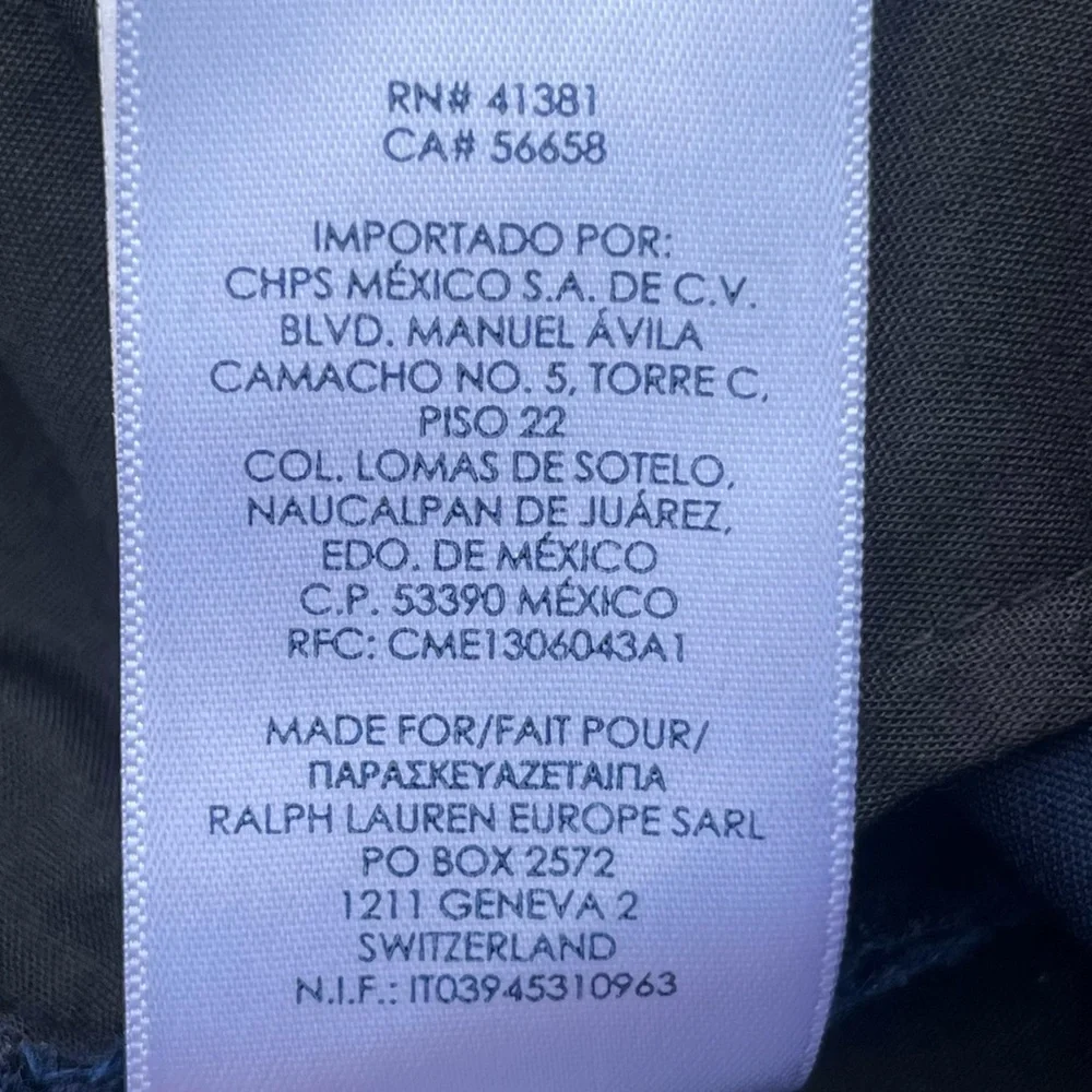 Chaps Classic Straight Leg Chino Pants Women 6 Navy Blue‎ Cotton Blend 32x29